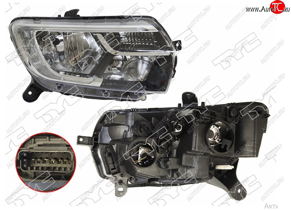 15 749 р. Правая фара TYC Renault Logan 2 рестайлинг (2018-2024)  с доставкой в г. Таганрог