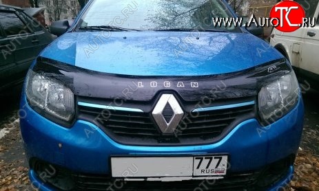 999 р. Дефлектор капота Russtal  Renault Logan  2 - Logan Stepway  с доставкой в г. Таганрог