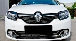 699 р. Реснички на фары RA Renault Logan Stepway (2018-2024) (Неокрашенные)  с доставкой в г. Таганрог. Увеличить фотографию 3