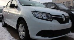 1 469 р. Сетка в решетку радиатора Russtal Renault Logan 2 дорестайлинг (2014-2018) (черная)  с доставкой в г. Таганрог. Увеличить фотографию 2