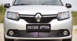 2 099 р. Защитная сетка в нижнюю часть бампера RA Renault Logan 2 дорестайлинг (2014-2018)  с доставкой в г. Таганрог. Увеличить фотографию 3