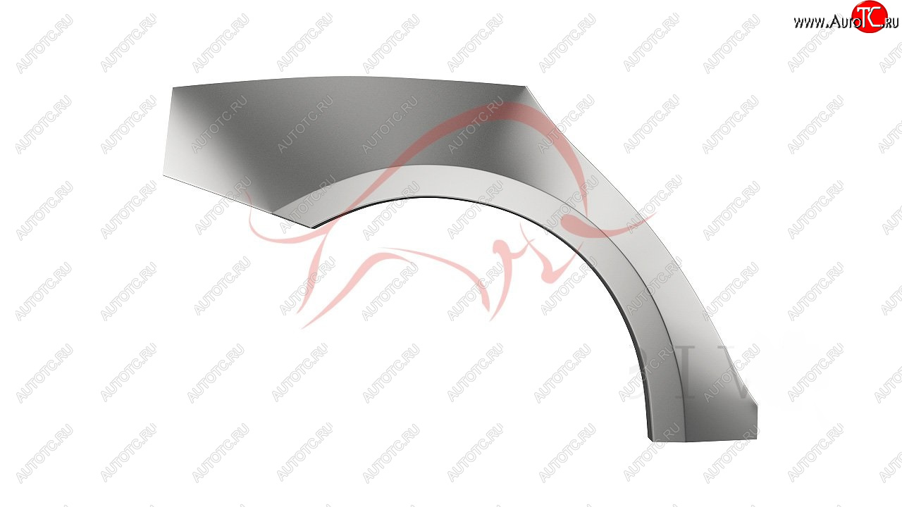 2 189 р. Правая задняя ремонтная арка (внешняя) Wisentbull  Renault Logan  2 (2014-2024) дорестайлинг, рестайлинг  с доставкой в г. Таганрог