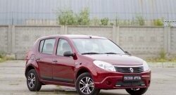 3 599 р. Молдинги дверей RA (Stepway, широкие, комплект)  Renault Sandero Stepway  (BS) (2010-2014) (Поверхность шагрень)  с доставкой в г. Таганрог. Увеличить фотографию 2