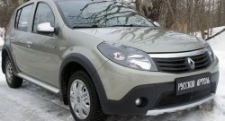 2 149 р. Защитная сетка решетки переднего бампера РА  Renault Sandero Stepway  (BS) (2010-2014)  с доставкой в г. Таганрог. Увеличить фотографию 4