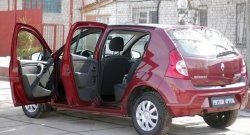 1 949 р. Накладки порожков салона RA Renault Sandero (BS) (2009-2014) (Комплект (передние+задние))  с доставкой в г. Таганрог. Увеличить фотографию 6