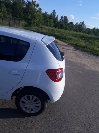 6 499 р. Спойлер INMAX Renault Sandero Stepway (B8) рестайлинг (2018-2022) (неокрашенный)  с доставкой в г. Таганрог. Увеличить фотографию 3