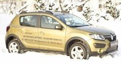 1 079 р. Зимняя заглушка решетки переднего бампера Stepway РА  Renault Sandero Stepway  (B8) (2014-2018) дорестайлинг  с доставкой в г. Таганрог. Увеличить фотографию 4