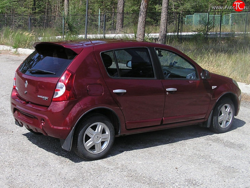 4 649 р. Спойлер Kart RS 2 Renault Sandero Stepway (BS) (2010-2014) (Неокрашенный)  с доставкой в г. Таганрог