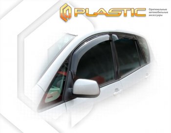 Дефлектора окон CA-Plastic Toyota (Тойота) Corolla Spacio (Королла)  E120 (2003-2007) E120 рестайлинг  (Classic полупрозрачный)