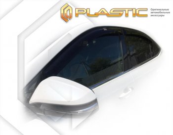 2 079 р. Дефлектора окон CA-Plastic  Toyota Harrier  XU60 (2013-2017) дорестайлинг (серия Classic полупрозрачный, Без хром. молдинга)  с доставкой в г. Таганрог. Увеличить фотографию 2