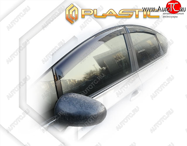 1 999 р. Дефлектора окон CA-Plastic  Toyota Prius ( Alfa лифтбек,  Alfa универсал) (2011-2024) рестайлинг, рестайл (Classic полупрозрачный, Без хром. молдинга)  с доставкой в г. Таганрог