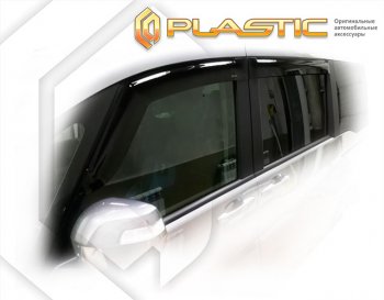 2 199 р. Дефлектора окон CA-Plastic  Honda StepWagon  5 RP1,RP2, RP3, RP4, RP5 (2017-2022)  минивэн рестайлинг (серия Classic полупрозрачный)  с доставкой в г. Таганрог. Увеличить фотографию 2