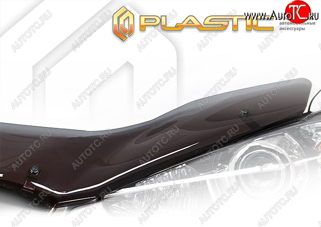 2 399 р. Дефлектор капота (exclusive) CA-Plastic Renault Megane купе 3 дв. дорестайлинг (2008-2012) (Classic полупрозрачный, Без надписи)  с доставкой в г. Таганрог