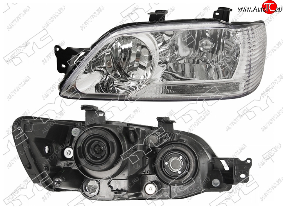 10 649 р. Левая фара (под 2 лампочки) TYC Mitsubishi Lancer Cedia 9 CS универсал (2000-2003)  с доставкой в г. Таганрог