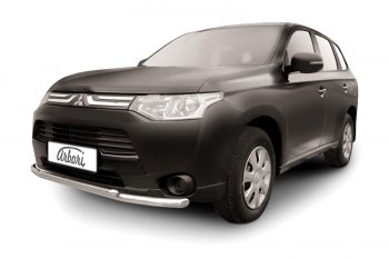 20 999 р. Защита переднего бампера двойная (диаметр 57+42 мм) Arbori  Mitsubishi Outlander  GF (2012-2014) дорестайлинг  с доставкой в г. Таганрог. Увеличить фотографию 1