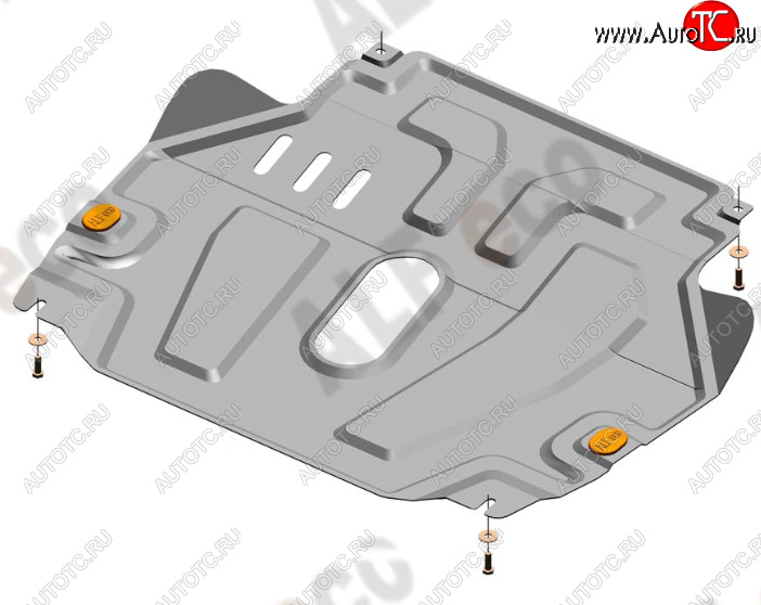 12 799 р. Защита картера двигателя и КПП Alfeco  Chevrolet Aveo  T300 (2011-2015) седан, хэтчбек (Алюминий 4 мм)  с доставкой в г. Таганрог