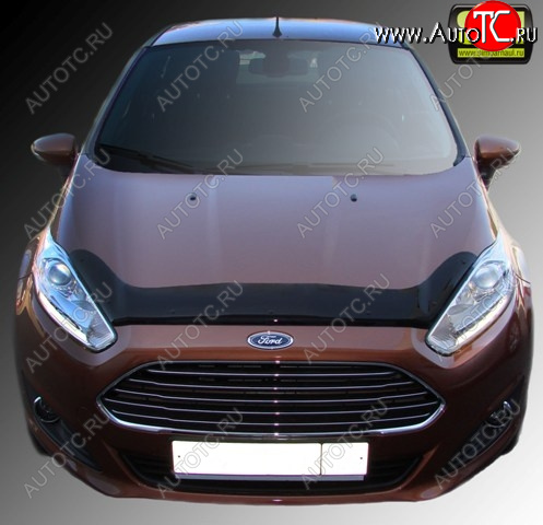 4 599 р. Дефлектор капота SIM Ford Fiesta 6 хэтчбэк 3 дв. рестайлинг (2012-2019)  с доставкой в г. Таганрог