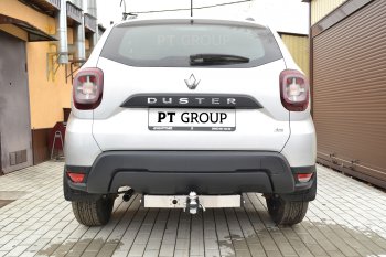 18 399 р. Фаркоп (с нержавеющей накладкой) Petroil Tuning Renault Duster HM (2020-2024) (Без заглушки )  с доставкой в г. Таганрог. Увеличить фотографию 6