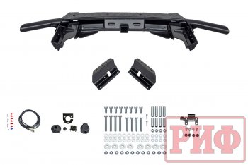 40 999 р. Бампер силовой задний РИФ Renault Duster HS рестайлинг (2015-2021) (С квадратом под фаркоп)  с доставкой в г. Таганрог. Увеличить фотографию 2