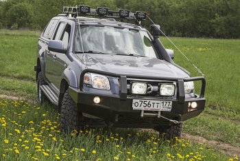 54 999 р. Бампер силовой передний РИФ Ford Ranger рестайлинг (2003-2007) (с доп. фарами и защитной дугой)  с доставкой в г. Таганрог. Увеличить фотографию 4