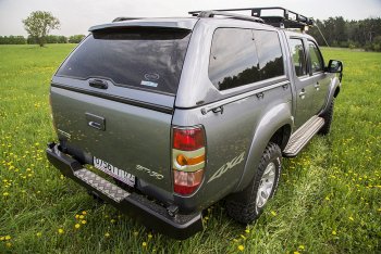 33 999 р. Бампер задний силовой РИФ Mazda BT-50 (2006-2011) (С квадратом под фаркоп)  с доставкой в г. Таганрог. Увеличить фотографию 2