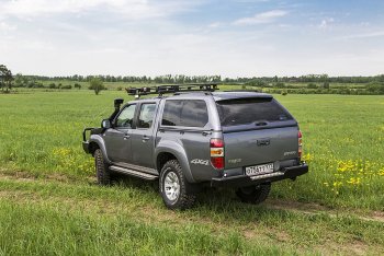 33 999 р. Бампер задний силовой РИФ Mazda BT-50 (2006-2011) (С квадратом под фаркоп)  с доставкой в г. Таганрог. Увеличить фотографию 3