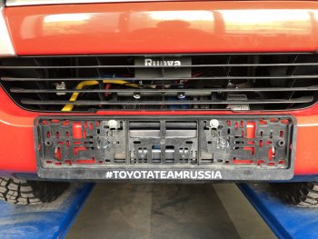 22 349 р. Площадка под лебёдку РИФ (в штатный бампер) Toyota Fortuner AN160 дорестайлинг (2015-2020)  с доставкой в г. Таганрог. Увеличить фотографию 4