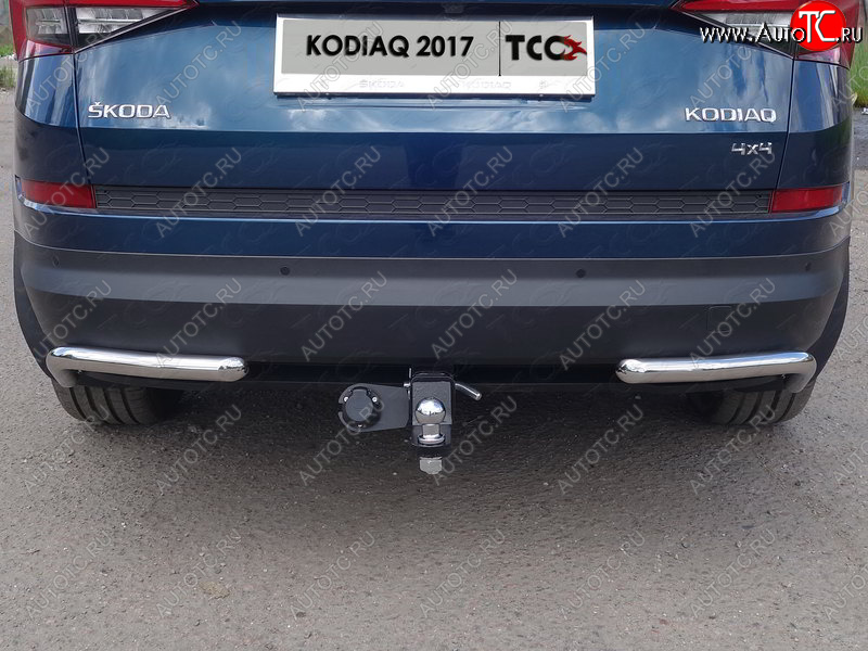 14 449 р. Фаркоп (тягово-сцепное устройство) TCC Skoda Kodiaq NU7 дорестайлинг (2017-2021) (Оцинкованный, шар E )  с доставкой в г. Таганрог