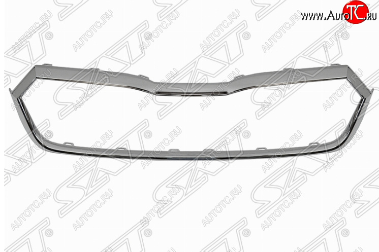 3 399 р. Молдинг решетки радиатора SAT (хром)  Skoda Octavia  А8 (2019-2022) лифтбэк  с доставкой в г. Таганрог