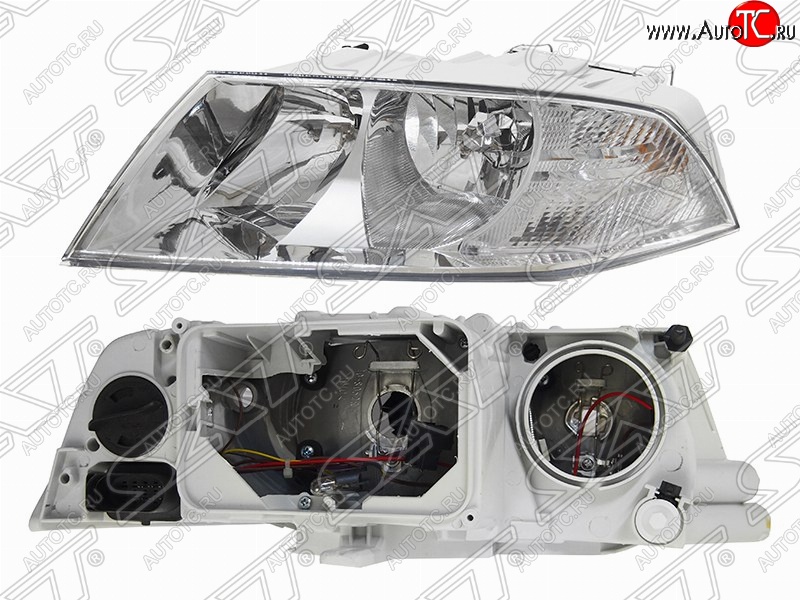 6 599 р. Левая фара передняя SAT  Skoda Octavia  A5 (2004-2008) дорестайлинг лифтбэк, дорестайлинг универсал  с доставкой в г. Таганрог