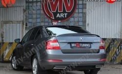 5 849 р. Спойлер RS  Skoda Octavia  A7 (2012-2020) дорестайлинг лифтбэк, рестайлинг лифтбэк (Неокрашенный)  с доставкой в г. Таганрог. Увеличить фотографию 2