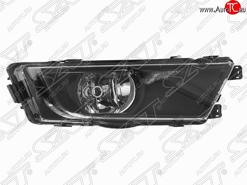 1 889 р. Правая противотуманная фара SAT (черная)  Skoda Octavia  A7 (2012-2017) дорестайлинг лифтбэк, дорестайлинг универсал  с доставкой в г. Таганрог