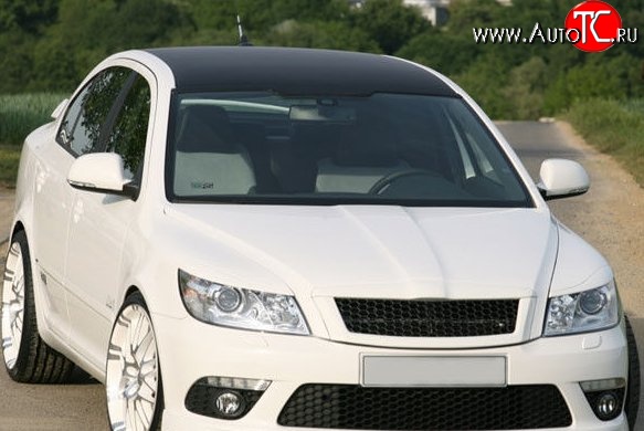 869 р. Реснички на фары M-VRS Skoda Octavia A5 рестайлинг универсал (2008-2013) (Неокрашенные)  с доставкой в г. Таганрог