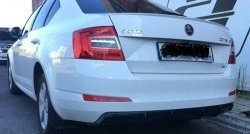 6 199 р. Накладка на задний бампер Rieger Style Skoda Octavia A7 дорестайлинг лифтбэк (2012-2017) (Неокрашенная)  с доставкой в г. Таганрог. Увеличить фотографию 6