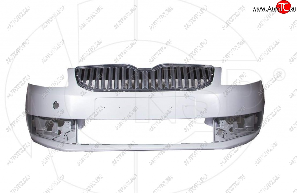 7 949 р. Передний бампер NSP (с решеткой радиатора) Skoda Octavia A7 дорестайлинг лифтбэк (2012-2017) (Неокрашенный)  с доставкой в г. Таганрог