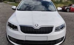 1 199 р. Реснички на фары CT Skoda Octavia A7 дорестайлинг лифтбэк (2012-2017) (Неокрашенные)  с доставкой в г. Таганрог. Увеличить фотографию 2