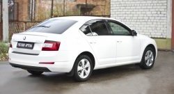 1 059 р. Реснички на фонари RA  Skoda Octavia  A7 (2012-2020) дорестайлинг лифтбэк, рестайлинг лифтбэк (Неокрашенные)  с доставкой в г. Таганрог. Увеличить фотографию 2