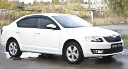 979 р. Зимняя заглушка решетки переднего бампера РА  Skoda Octavia  A7 (2012-2020) дорестайлинг лифтбэк, дорестайлинг универсал, рестайлинг универсал  с доставкой в г. Таганрог. Увеличить фотографию 3