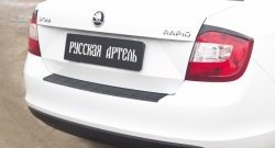 1 279 р. Защитная накладка на задний бампер RA  Skoda Rapid ( NH3,  NH1) (2012-2017) дорестайлинг лифтбэк, хэтчбэк дорестайлинг  с доставкой в г. Таганрог. Увеличить фотографию 2