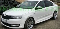 6 249 р. Пороги накладки CT Skoda Rapid NH3 дорестайлинг лифтбэк (2012-2017) (Неокрашенные)  с доставкой в г. Таганрог. Увеличить фотографию 2