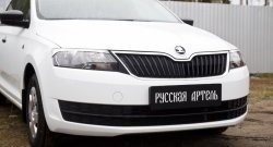 579 р. Реснички на фары RA  Skoda Rapid ( NH3,  NH1) (2012-2017) дорестайлинг лифтбэк, хэтчбэк дорестайлинг (Неокрашенные)  с доставкой в г. Таганрог. Увеличить фотографию 4