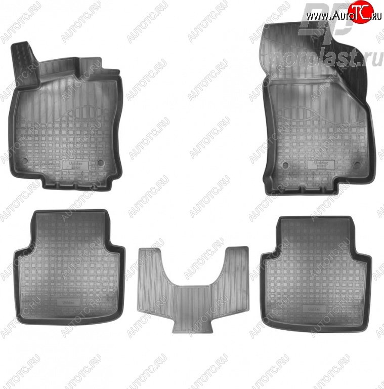 2 769 р. Комплект ковриков в салон Norplast Skoda Superb B8 (3V) лифтбэк дорестайлинг (2015-2019)  с доставкой в г. Таганрог