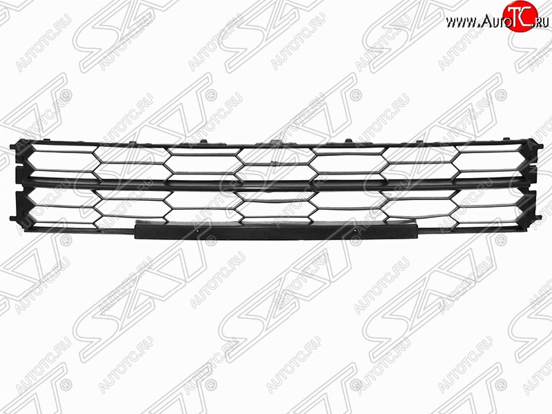 1 499 р. Решетка в передний бампер SAT Skoda Superb (B6) 3T лифтбэк рестайлинг (2013-2015) (черная)  с доставкой в г. Таганрог