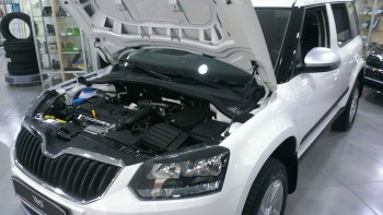 Упоры капота Russtal Skoda Yeti (2013-2018)  (1 штука)