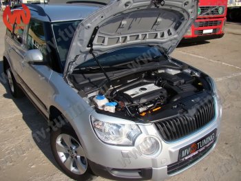 2 969 р. Упор капота MV-Tuning (одинарный) Skoda Yeti (2013-2018)  с доставкой в г. Таганрог. Увеличить фотографию 4