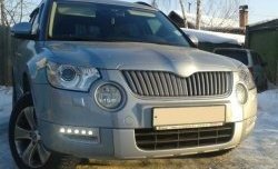 1 249 р. Реснички на фары CT Skoda Yeti (2009-2013) (Неокрашенные)  с доставкой в г. Таганрог. Увеличить фотографию 2