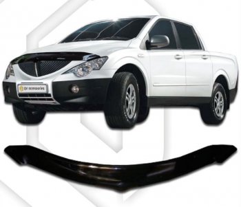 Дефлектор капота CA-Plastiс SSANGYONG (Ссан) Actyon Sport (Актион) (2006-2011)