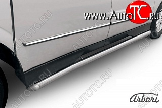 12 869 р. Защита порогов Arbori SSANGYONG Actyon Sport (2012-2024)  с доставкой в г. Таганрог