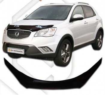 Дефлектор капота CA-Plastiс SSANGYONG Actyon дорестайлинг (2010-2013)