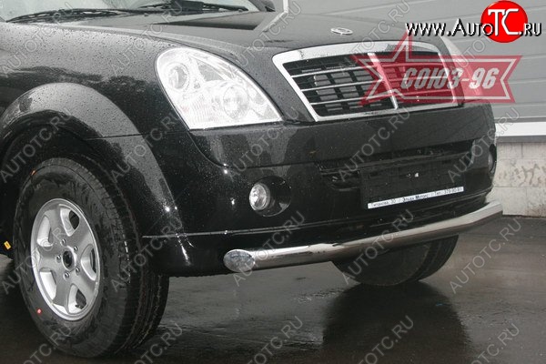 12 239 р. Защита переднего бампера одинарная Souz-96 (d76)  SSANGYONG Rexton  Y250 (2006-2012)  с доставкой в г. Таганрог